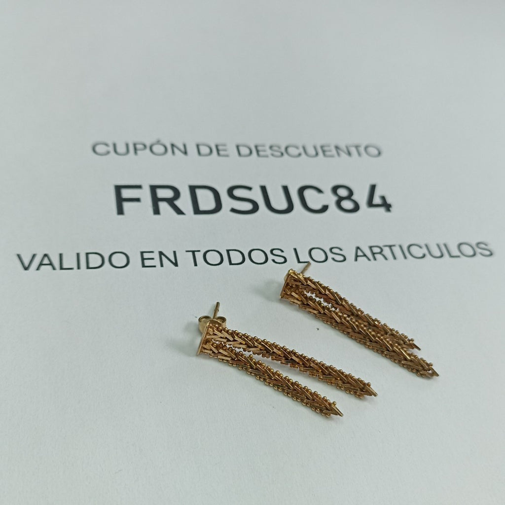 ARETES PAR ORO 8 K 4,30 GRMS (SEMINUEVO)