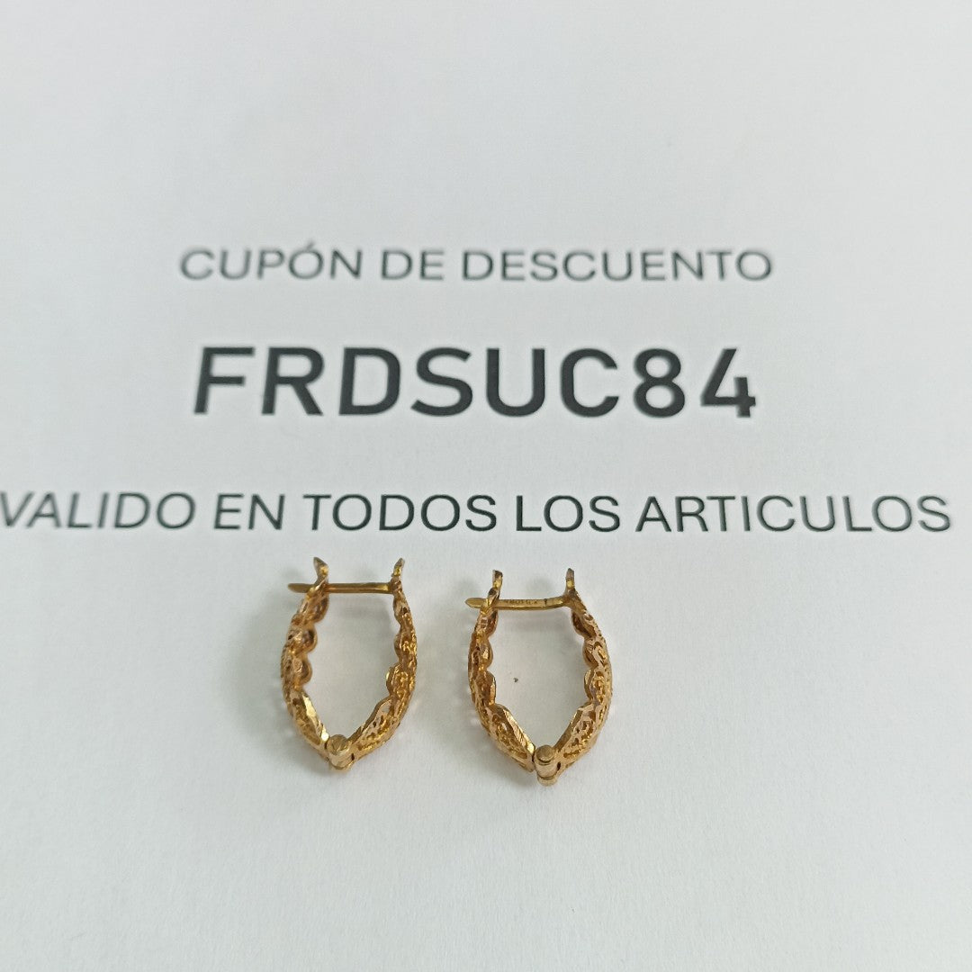 ARETES PAR ORO 10 K 3,50 GRMS (SEMINUEVO)