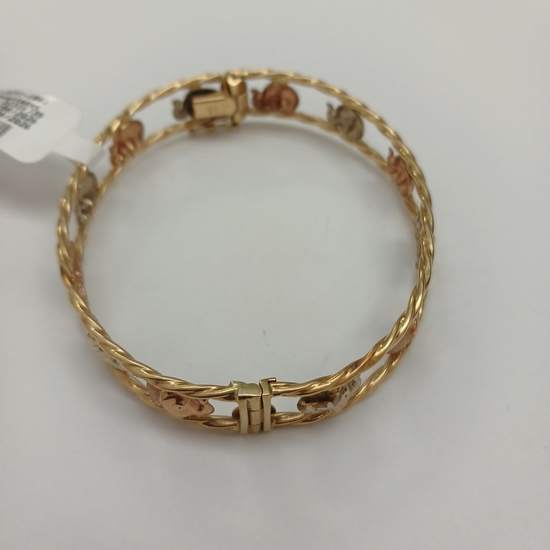 PULSERA RIGIDA ORO 14 K 12,40 GRMS (SEMINUEVO)