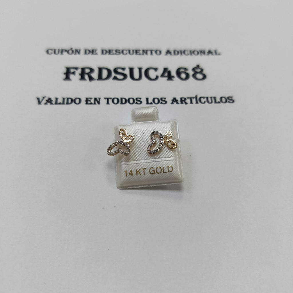 BROQUELES ORO 14K 1.2 (NUEVO)