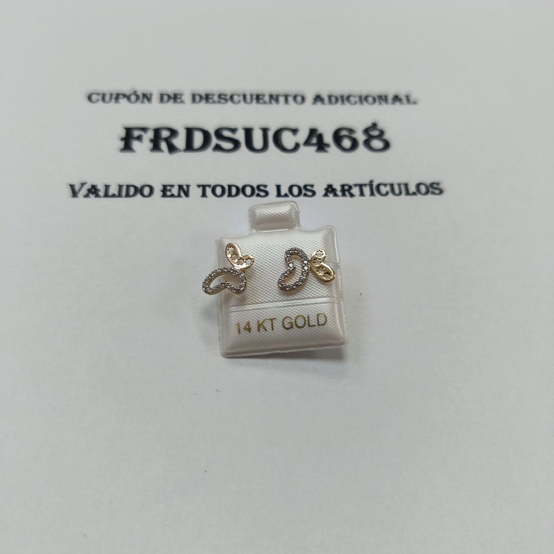 BROQUELES ORO 14K 1.2 (NUEVO)