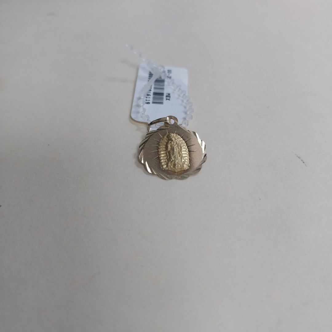 DIJE MEDALLA RELIGIOSA 14K 0.8 GR (NUEVO)
