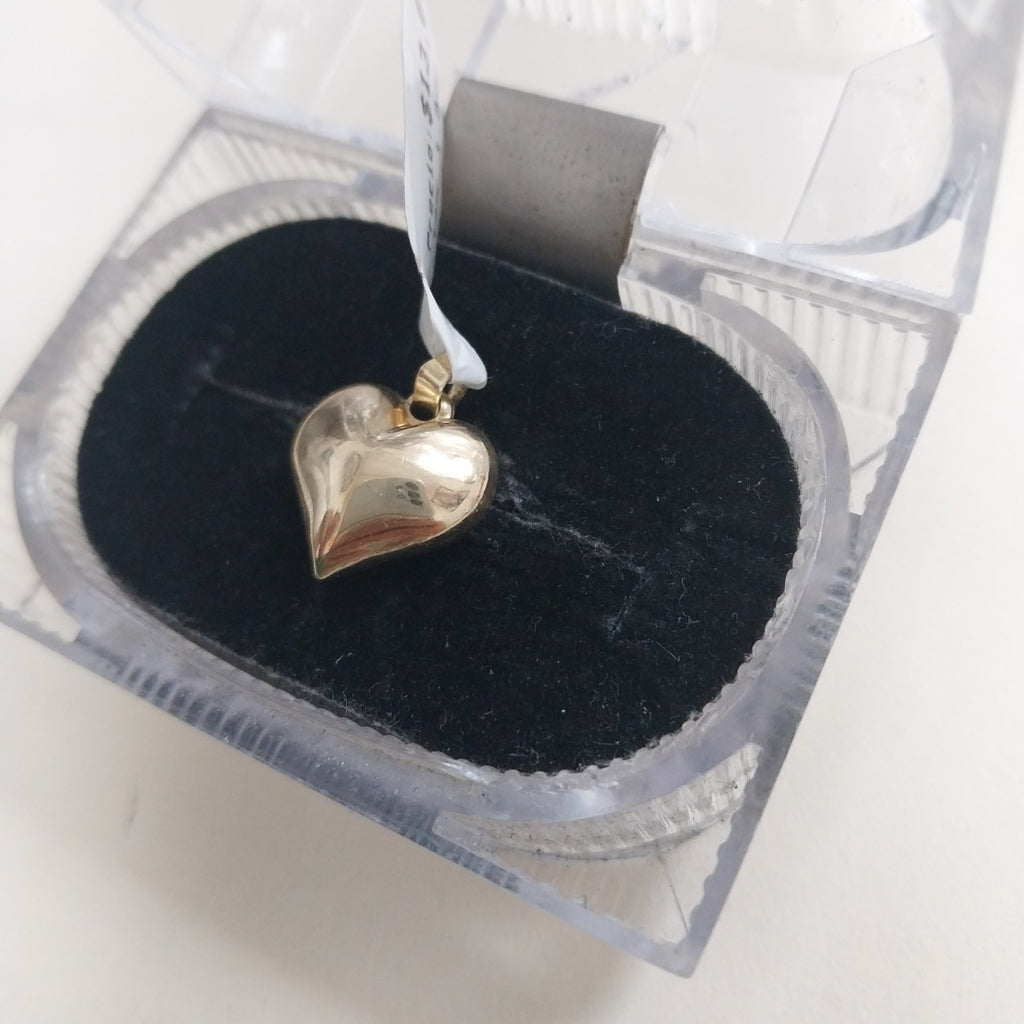 DIJE TEJIDO CORAZON LISO 14K 1.3 GR (NUEVO)