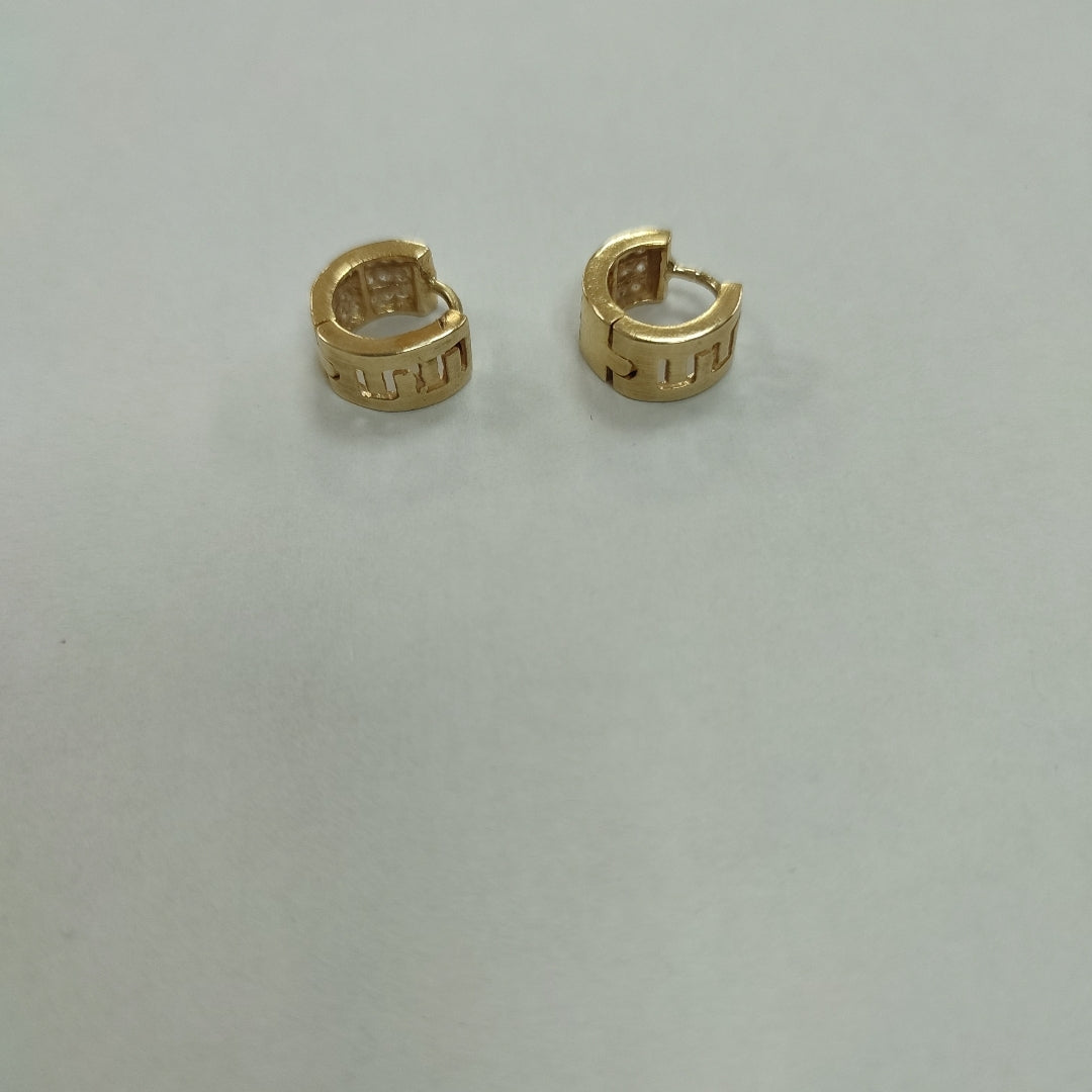 ARRACADAS PAR ORO 14 K 4.9 GRMS (SEMINUEVO)