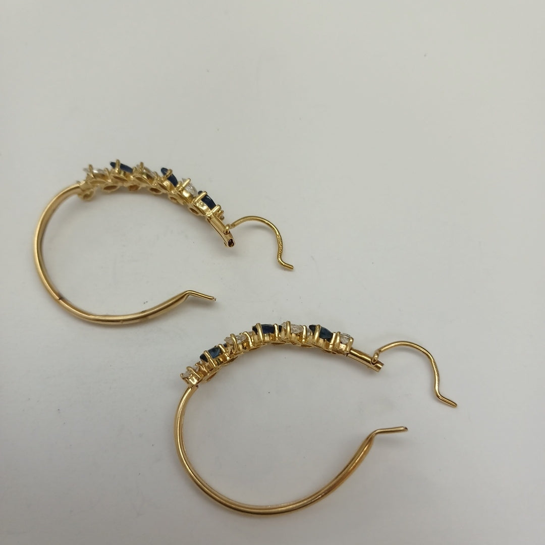 ARRACADAS PAR ORO 14 K 5.6 GRMS (SEMINUEVO)