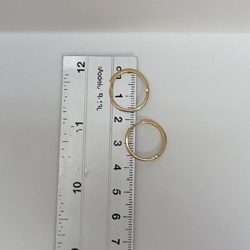 ARETES ARRACADAS C CIRCONIAS 14K 2 GR (NUEVO)