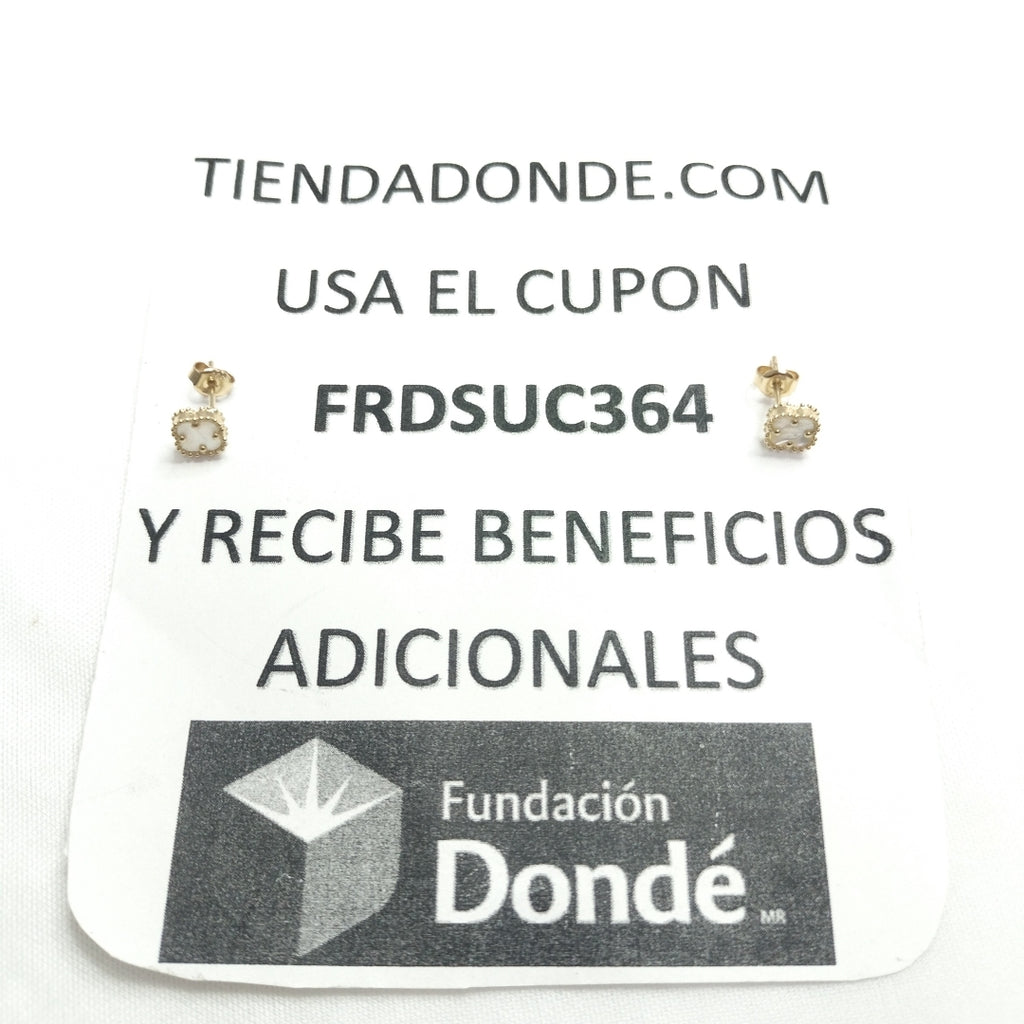 BROQUELES ORO 14K 1.4 (NUEVO)