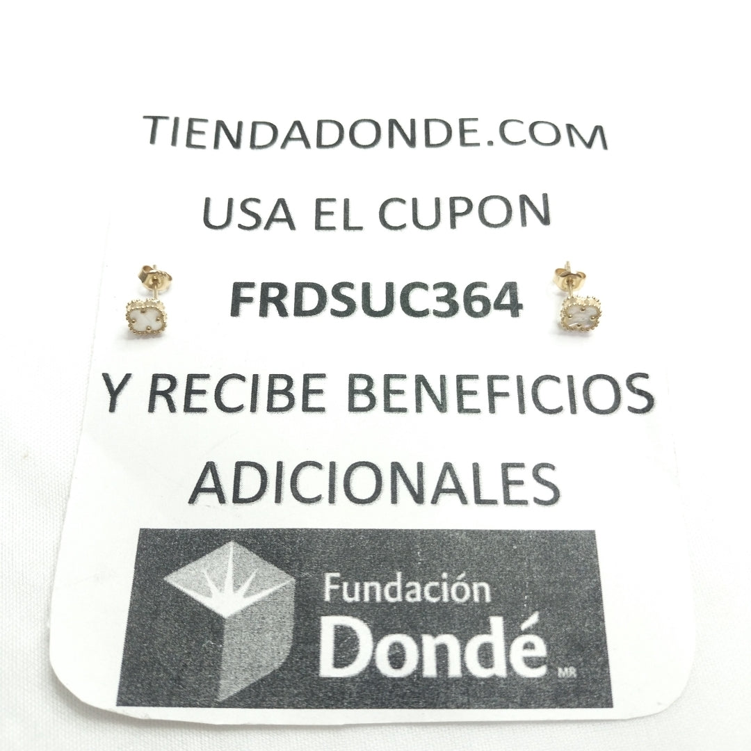 BROQUELES ORO 14K 1.4 (NUEVO)