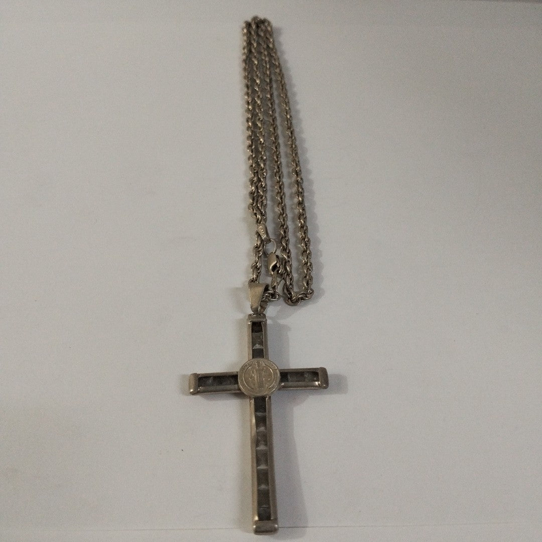 CADENA,CRUZ PLATA 17,10 GRMS (SEMINUEVO)