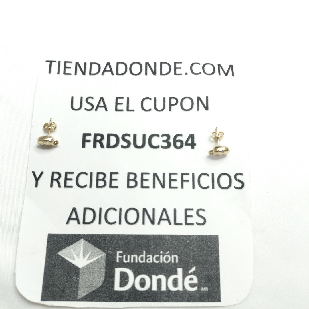 BROQUELES ORO 14K 1.1 (NUEVO)