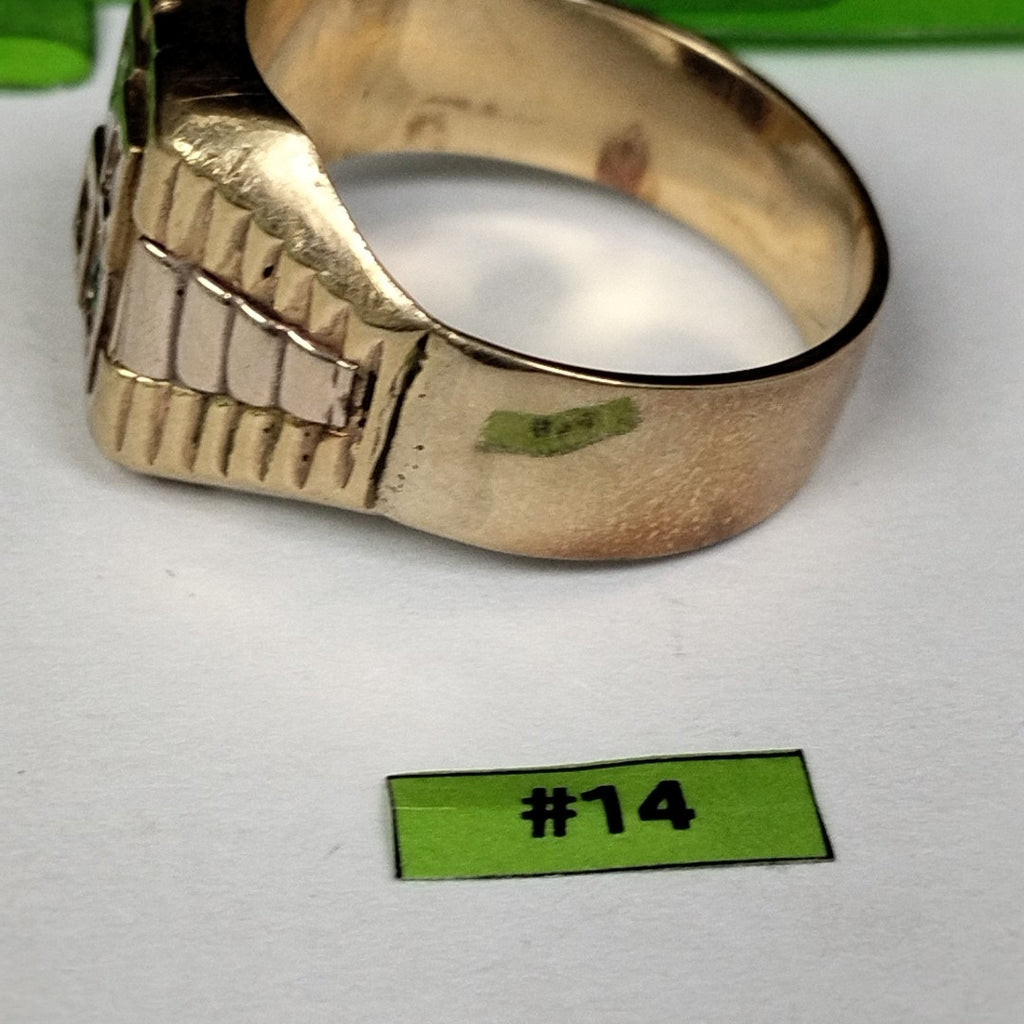 ANILLO ORO 10 K 9.5 GRMS (SEMINUEVO)
