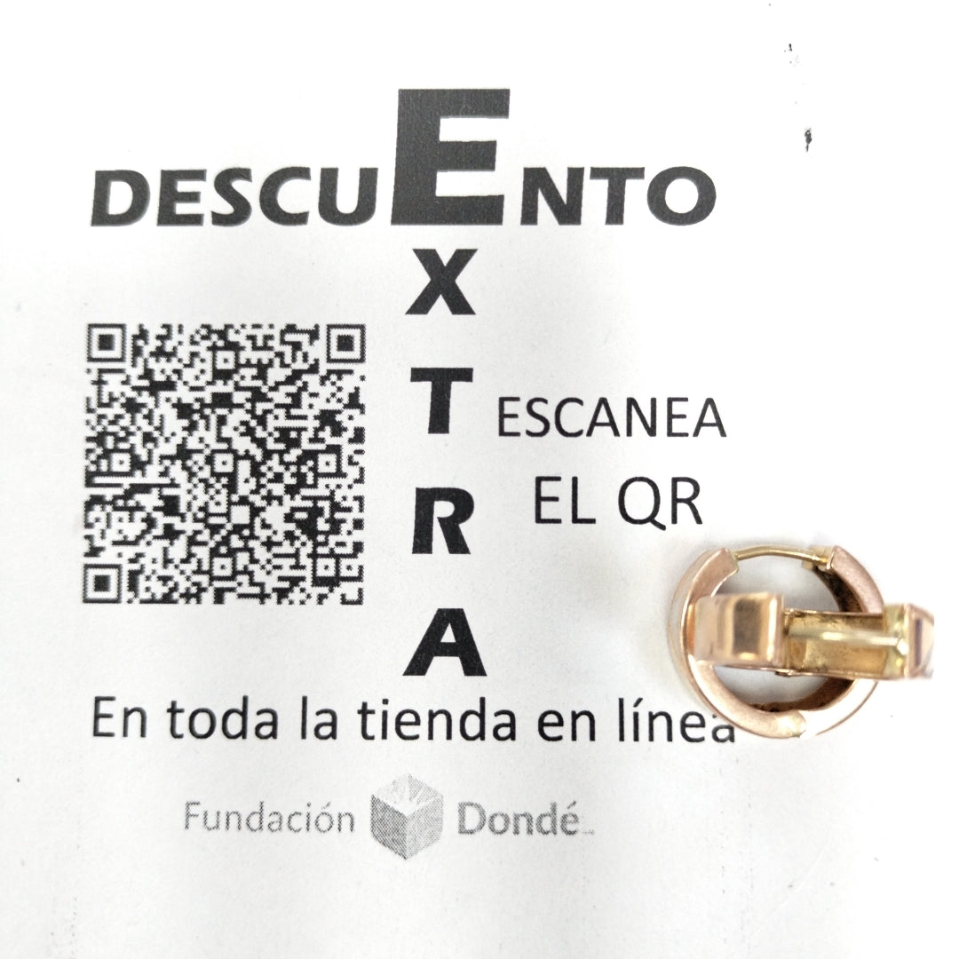 ARRACADAS PAR ORO 14 K 2.7 GRMS (SEMINUEVO)