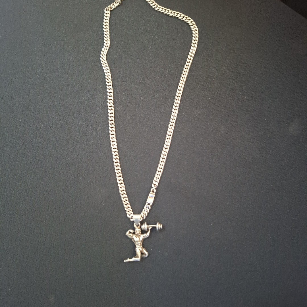 CADENA, DIJE PLATA 60.6 GRMS (SEMINUEVO)