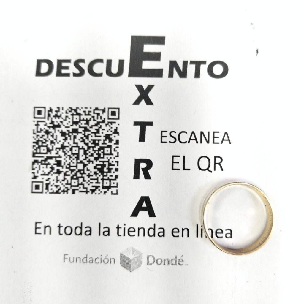 ARGOLLA ORO 10 K 1.7 GRMS (SEMINUEVO)