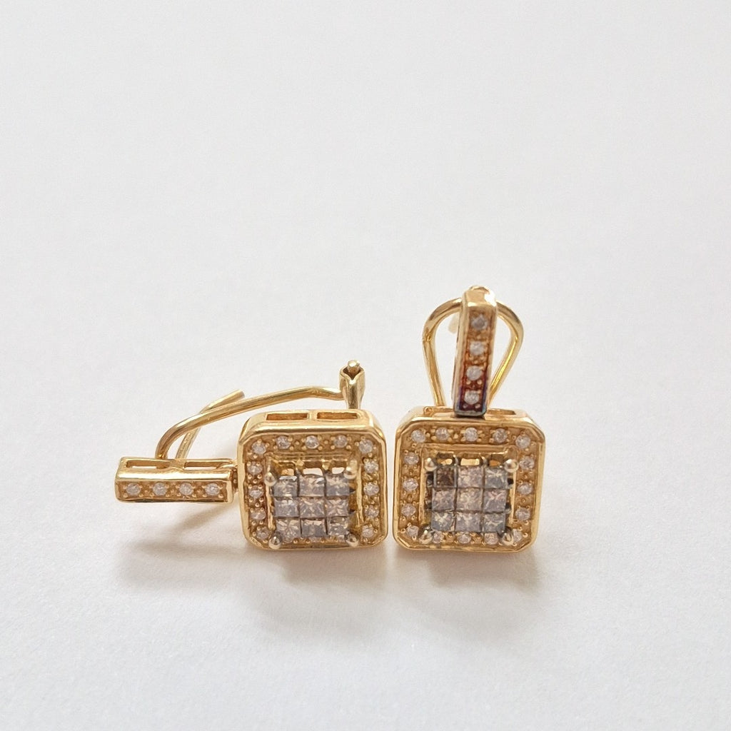 ARETES PAR ORO 14 K 5,60 GRMS (SEMINUEVO)