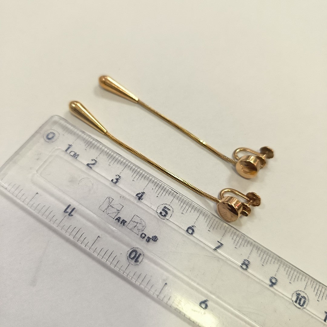 ARETES PAR ORO 14 K 9,00 GRMS (SEMINUEVO)