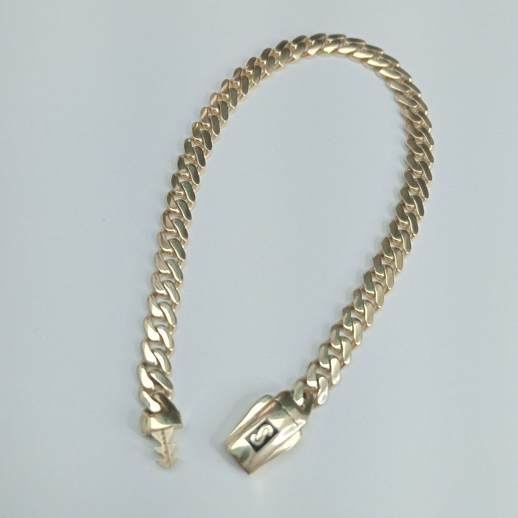 PULSERA MONACO ORO 14K 5.6 (NUEVO)