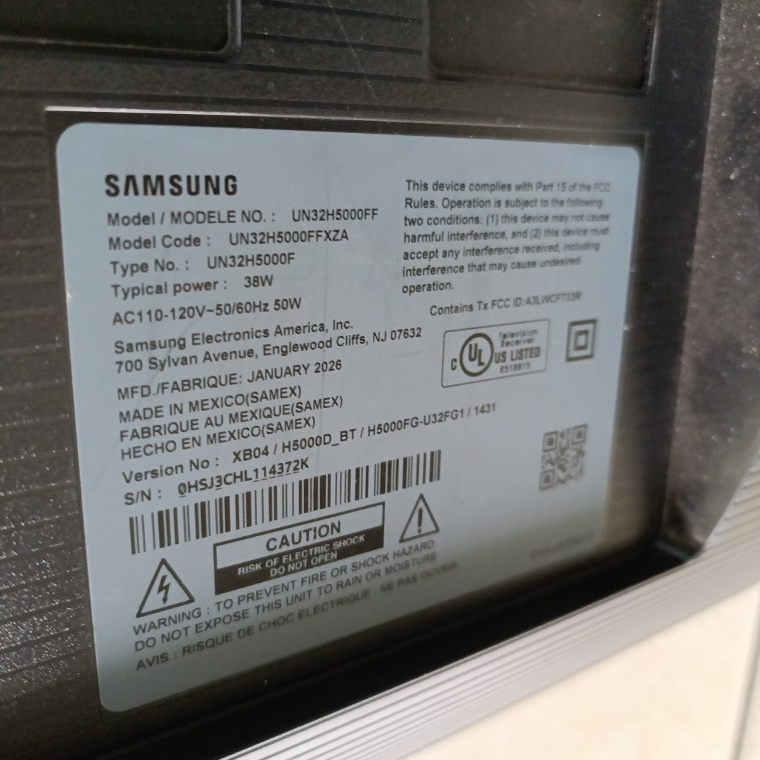 PANTALLA SAMSUNG UN32H5000FF (2026) 32" LED HD (SEMINUEVO)