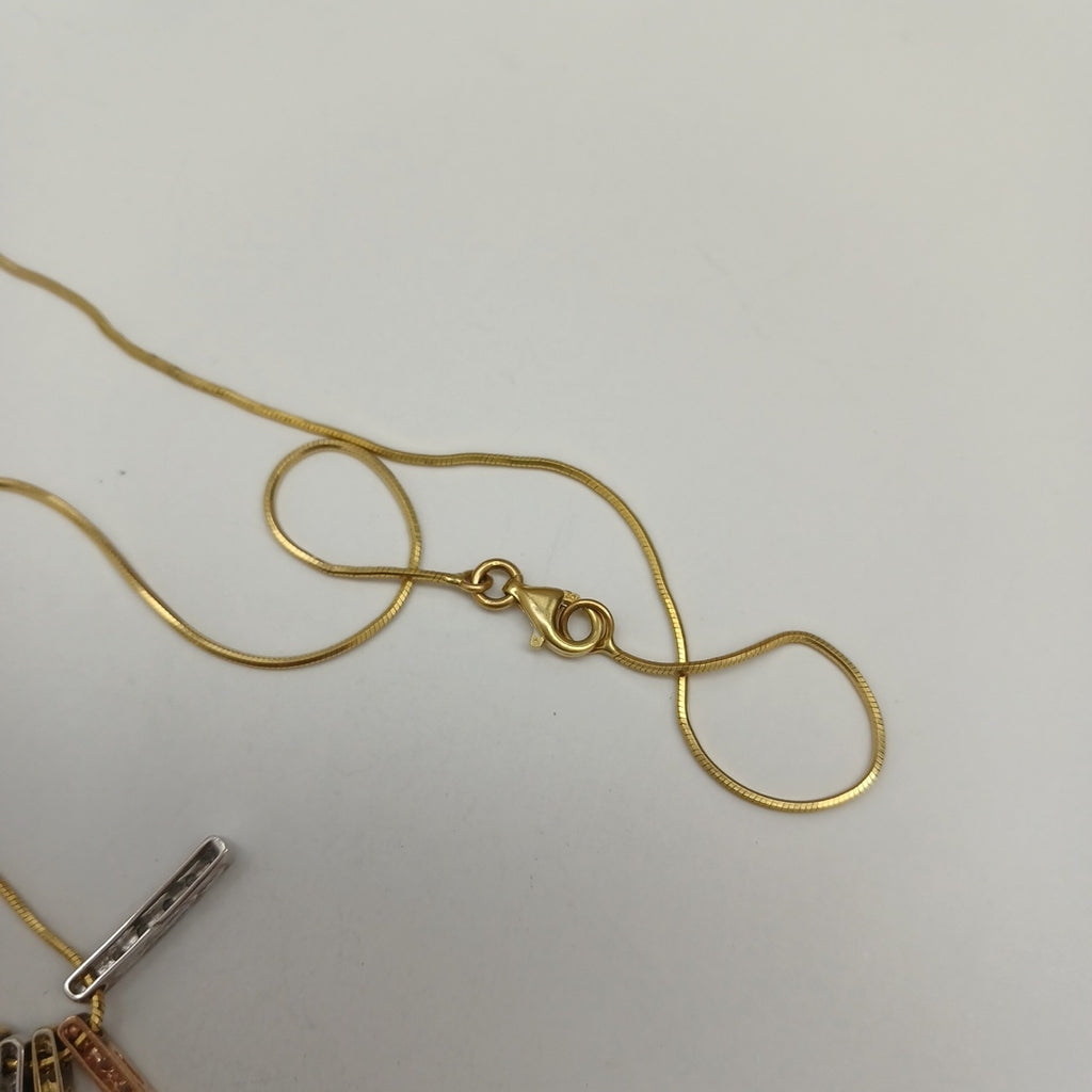 GARGANTILLA ORO, ORO COMBINADO 14 K 9.6 GRMS (SEMINUEVO)