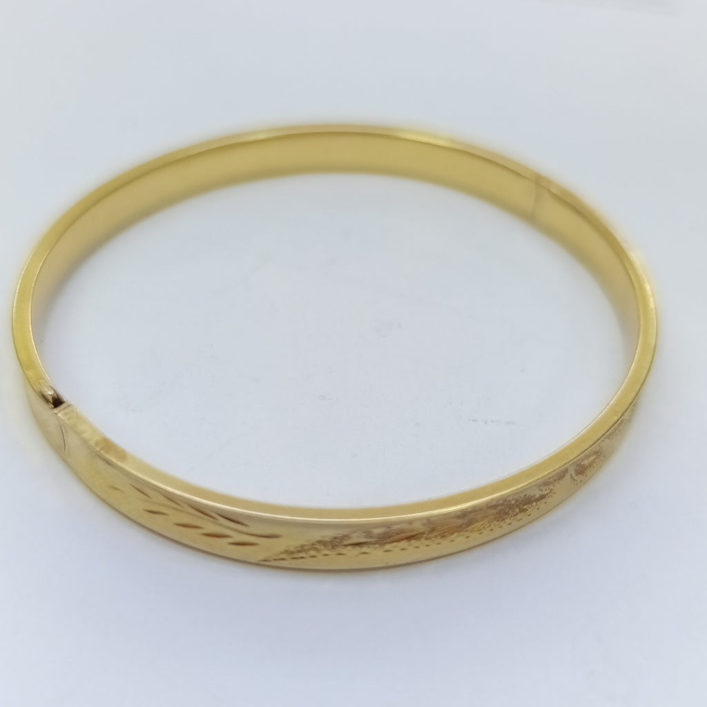 PULSERA RIGIDA ORO 14 K 9,60 GRMS (SEMINUEVO)