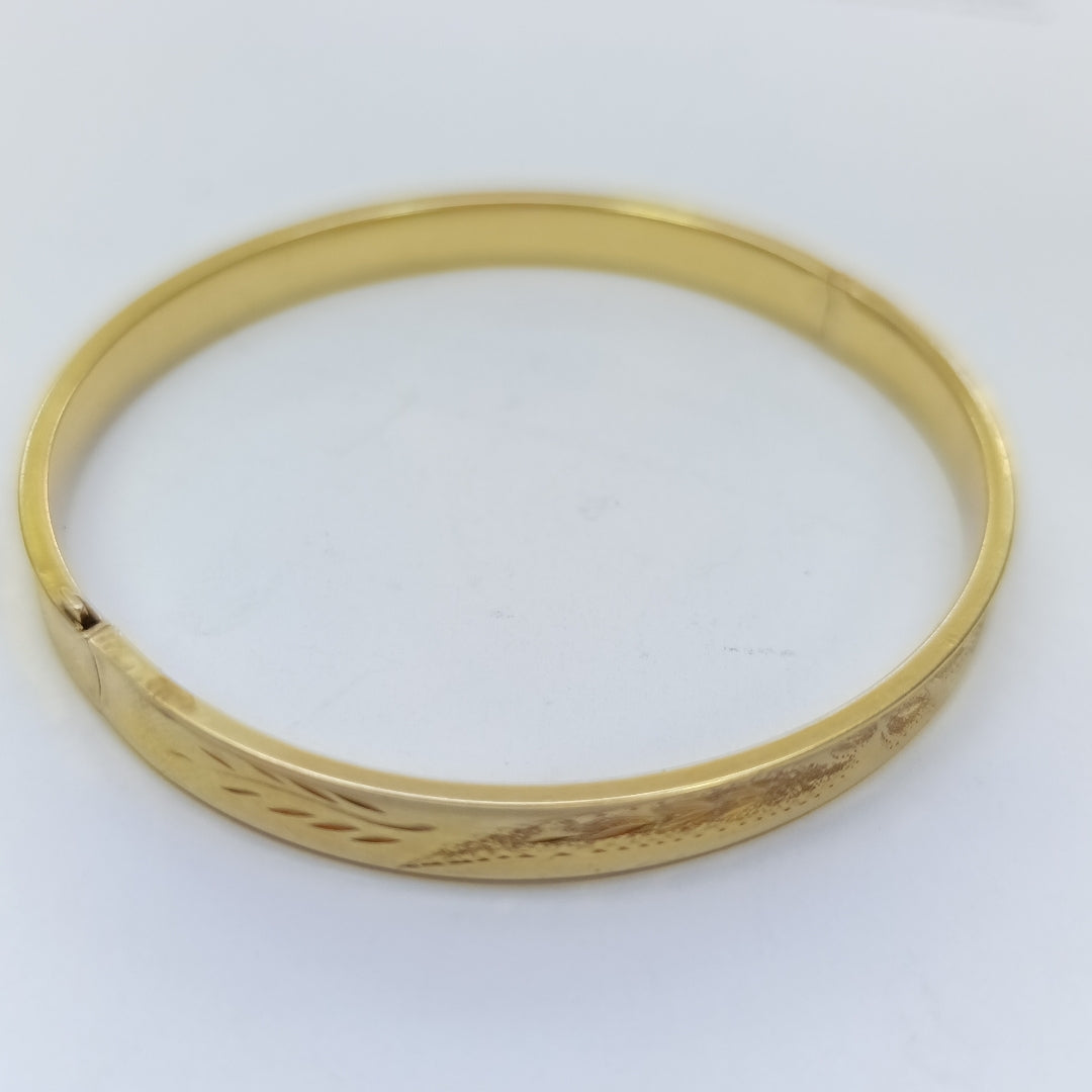 PULSERA RIGIDA ORO 14 K 9,60 GRMS (SEMINUEVO)
