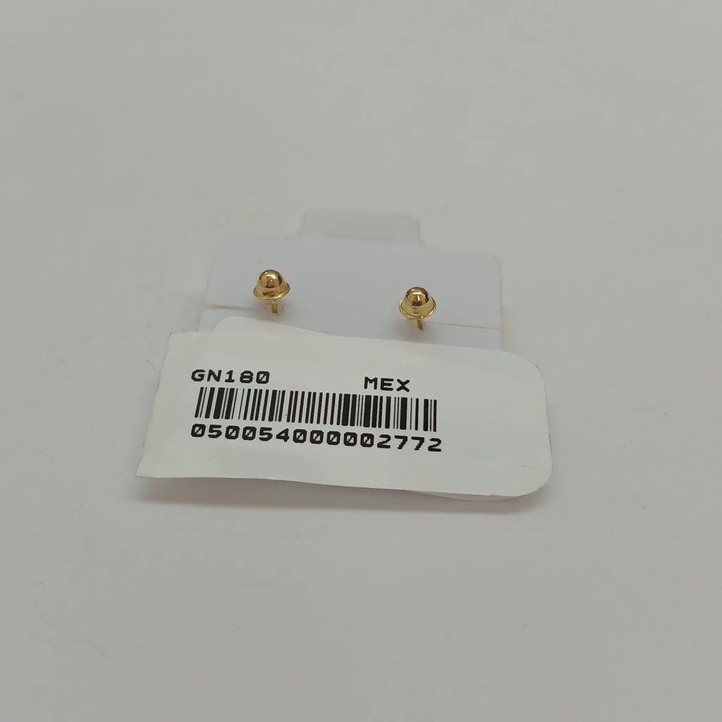 BROQUELES BROQUEL FIG CORAZON C CIRCONIA 14K 0.2614 GR (NUEVO)