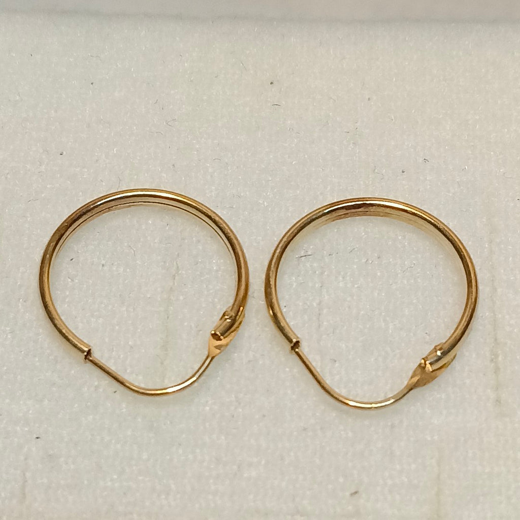 ARRACADAS PAR ORO 10 K 0.8 GRMS (SEMINUEVO)