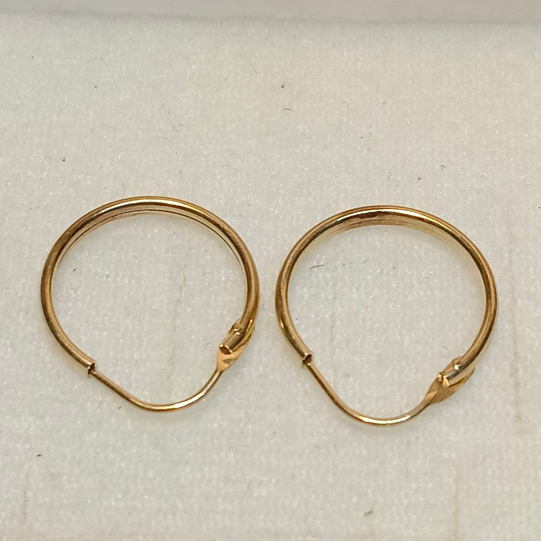 ARRACADAS PAR ORO 10 K 0.8 GRMS (SEMINUEVO)