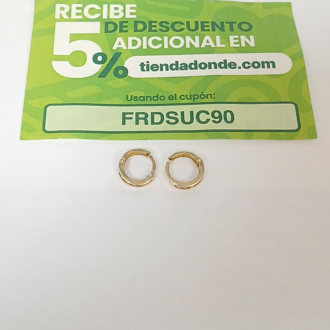 ARRACADAS PAR ORO 14 K 0.8 GRMS (SEMINUEVO)