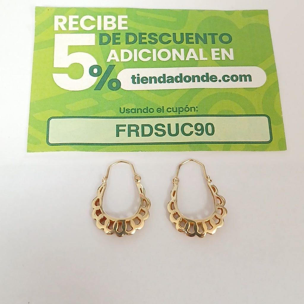 ARETES PAR ORO 10 K 3.6 GRMS (SEMINUEVO)