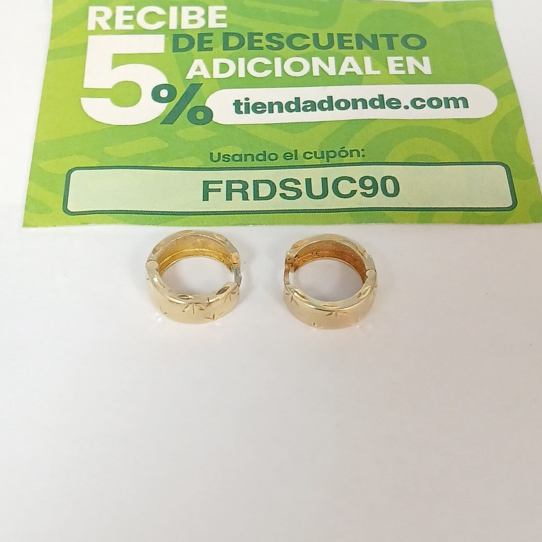ARRACADAS PAR ORO 10 K 3.9 GRMS (SEMINUEVO)
