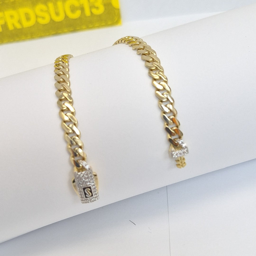 PULSERA MONACO ORO 14K 5.6 (NUEVO)