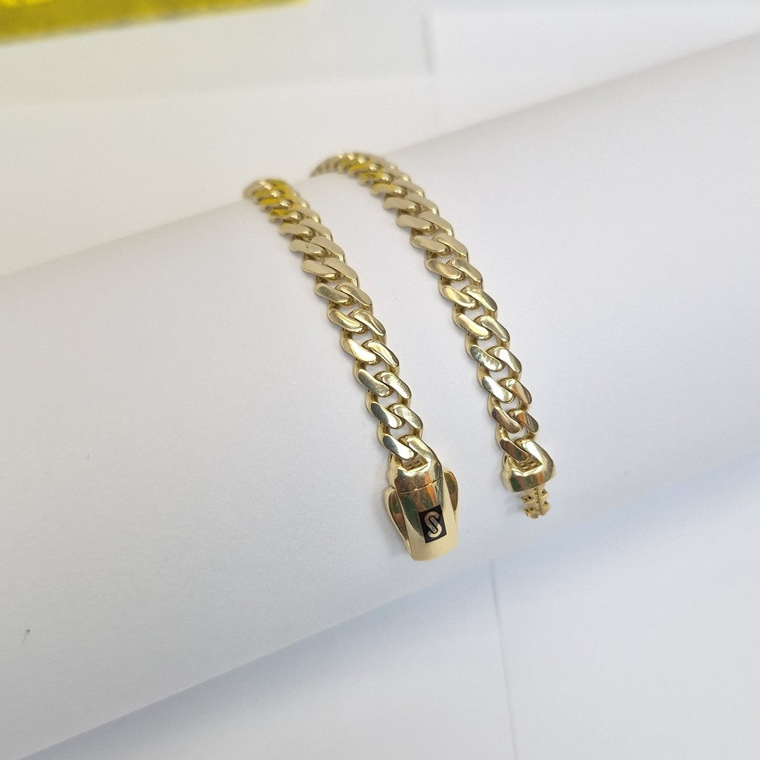 PULSERA MONACO ORO 14K 5.3 (NUEVO)