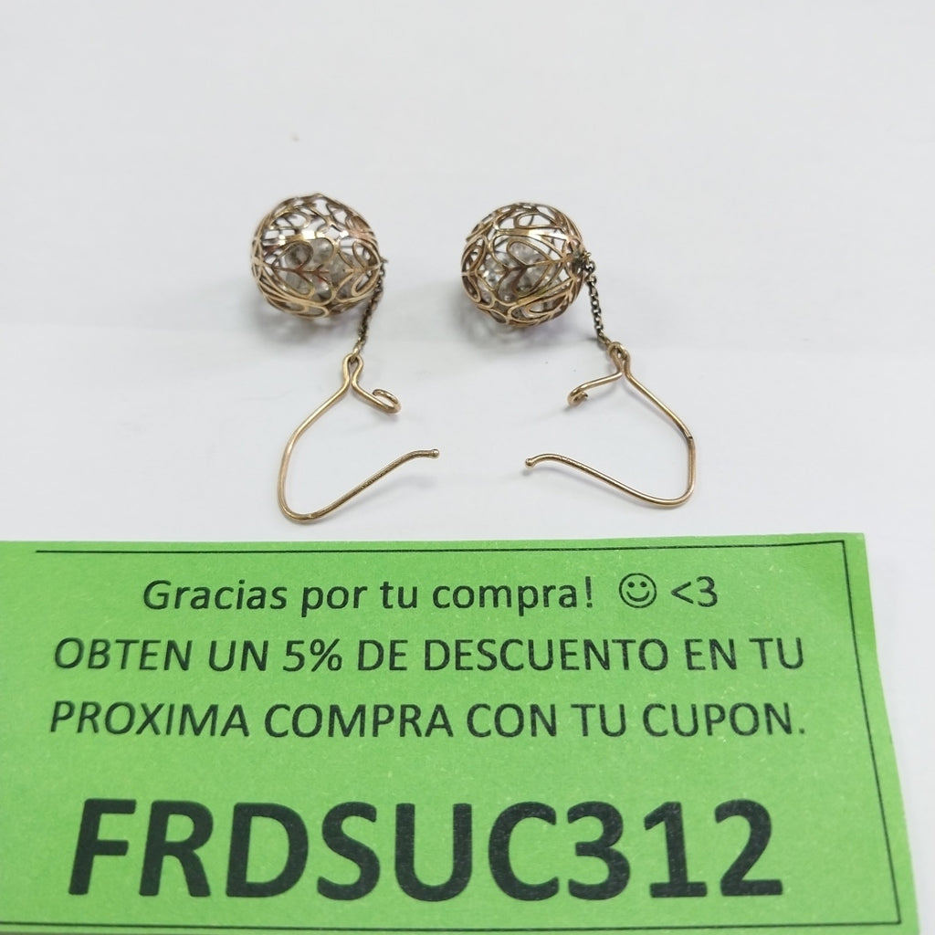 ARETES PAR ORO 10 K 2.2 GRMS (SEMINUEVO)