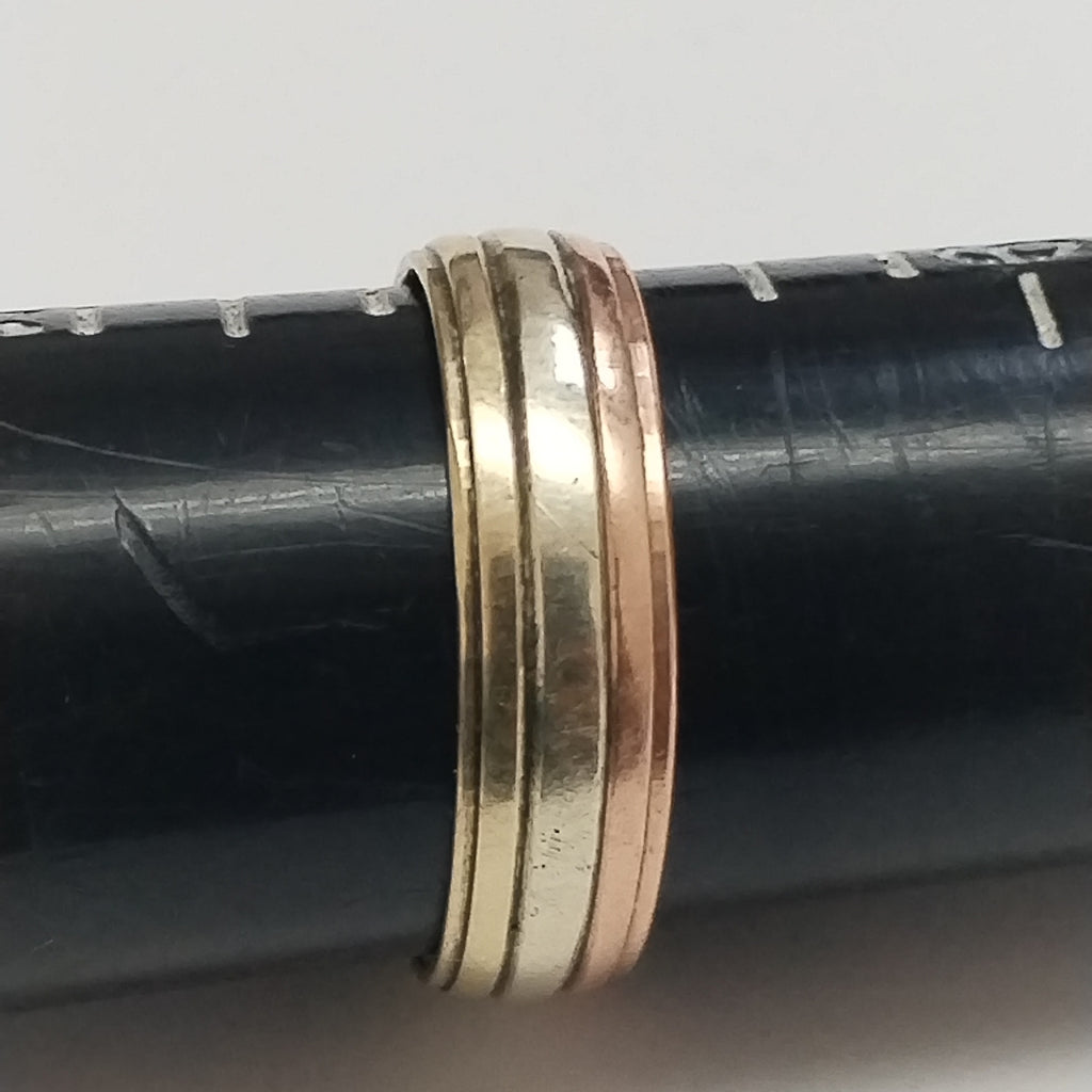 ARGOLLA ORO, ORO COMBINADO 10 K 3 GRMS (SEMINUEVO)