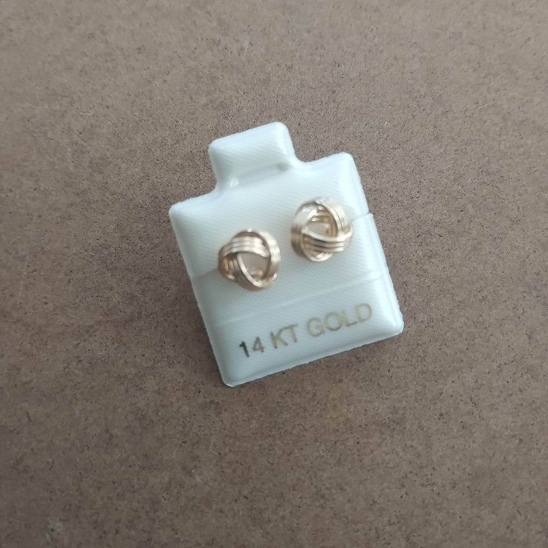 BROQUELES ORO 14K 1.8 (NUEVO)