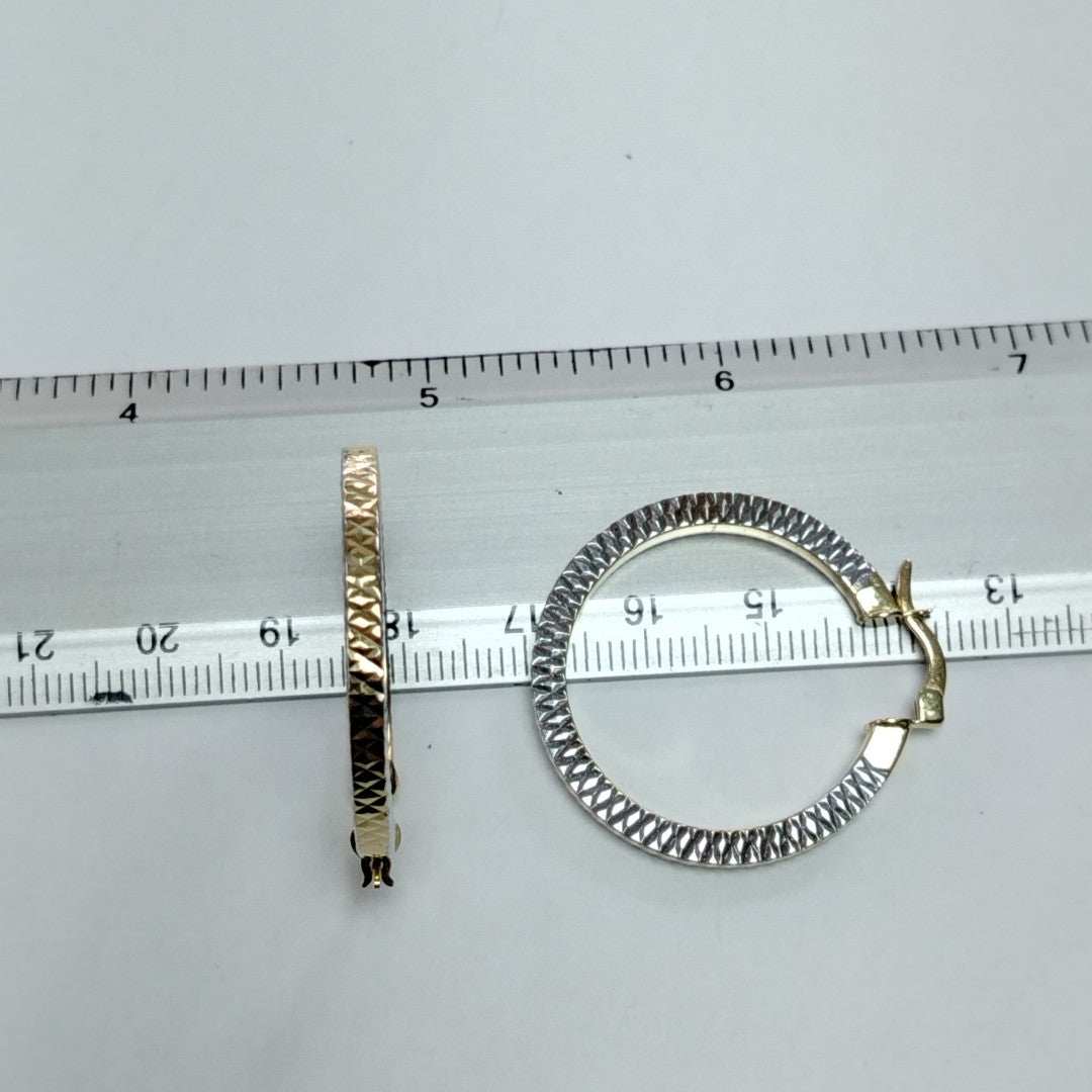 ARRACADAS PAR ORO,ORO BLANCO 14 K 4,00 GRMS (SEMINUEVO)