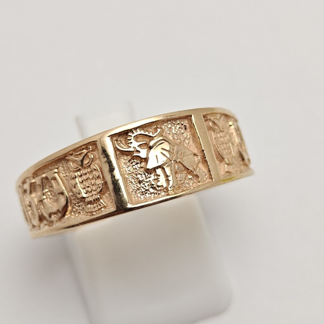 ARGOLLA DE LA SUERTE ORO 18 K 7.1 GRMS (SEMINUEVO)