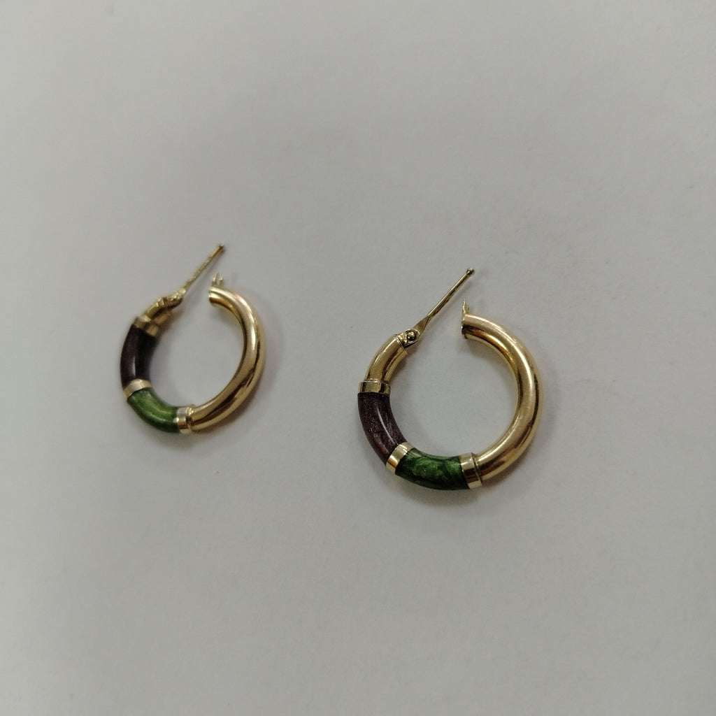 ARRACADAS PAR ORO 14 K 3.3 GRMS (SEMINUEVO)