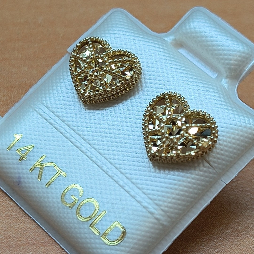BROQUELES ORO 14K 1.5 (NUEVO)
