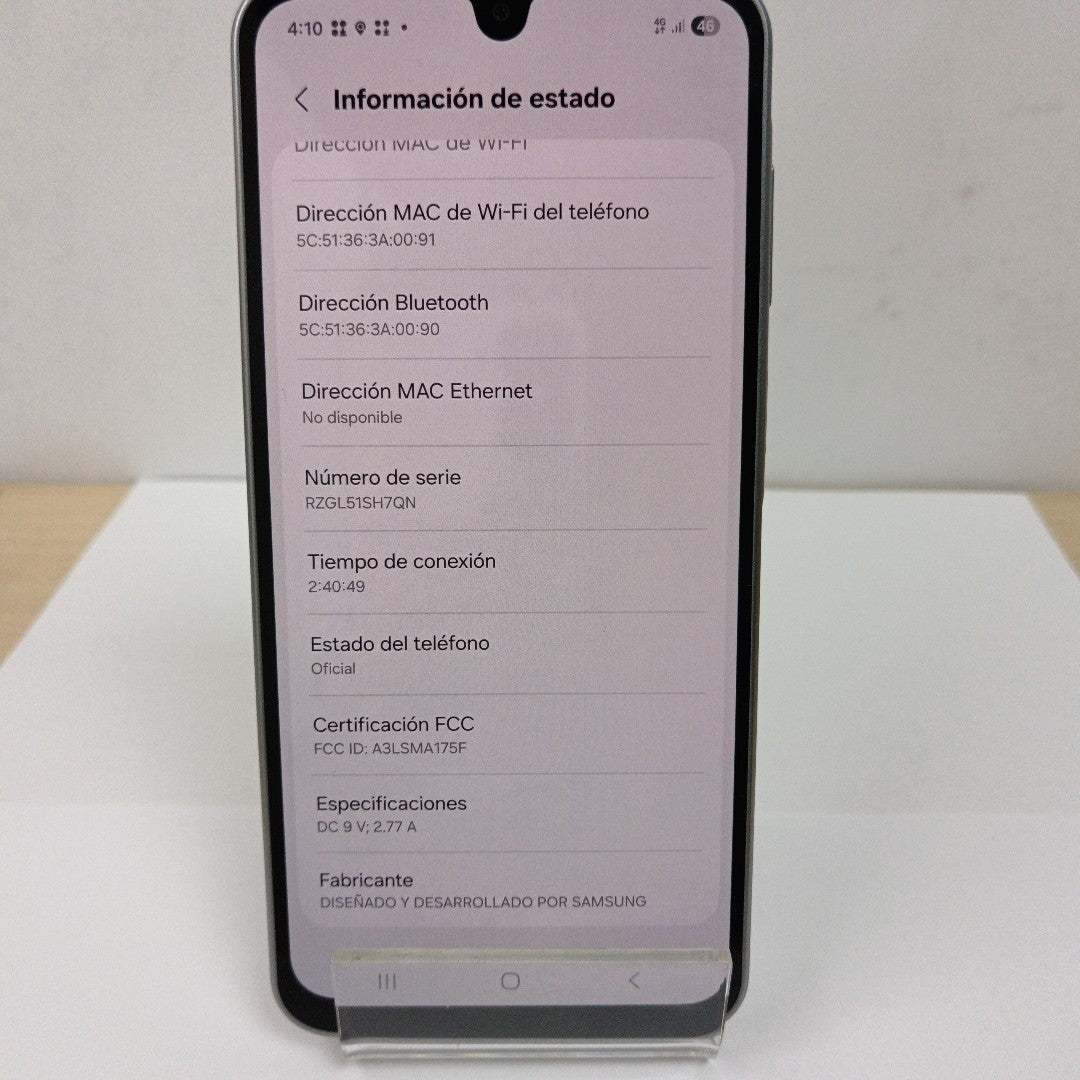 CELULAR SAMSUNG GALAXY A17 SM-A175F (2025) 128 GB 4 GB RAM (SEMINUEVO)