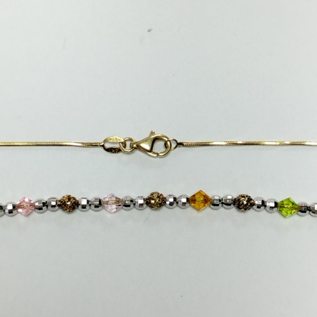GARGANTILLA ORO,ORO BLANCO 14 K 6,90 GRMS (SEMINUEVO)