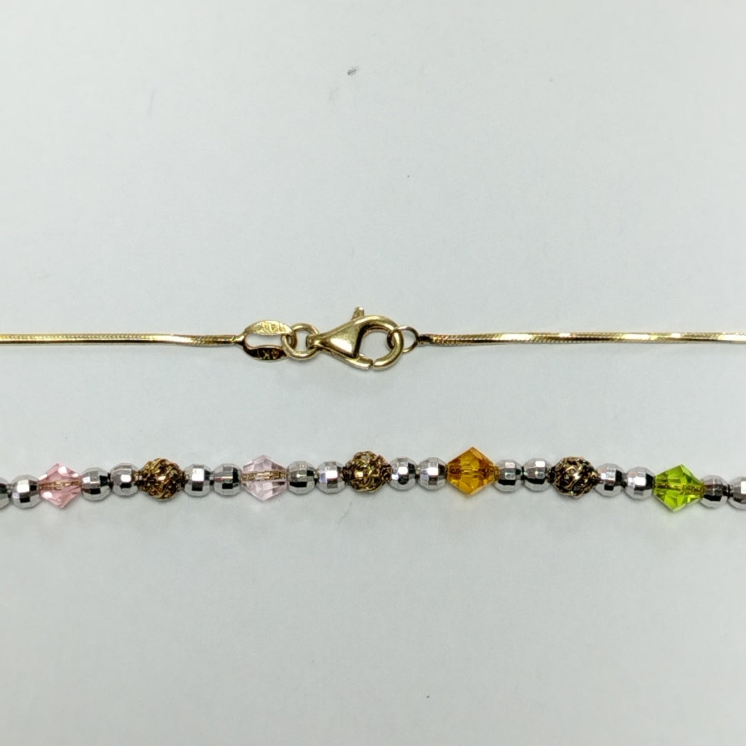 GARGANTILLA ORO,ORO BLANCO 14 K 6,90 GRMS (SEMINUEVO)