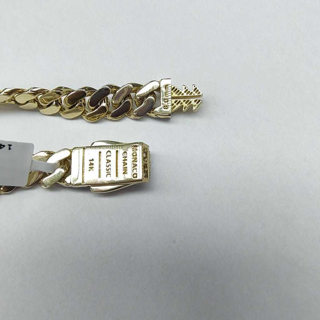 PULSERA MONACO ORO 14K 10.3 (NUEVO)