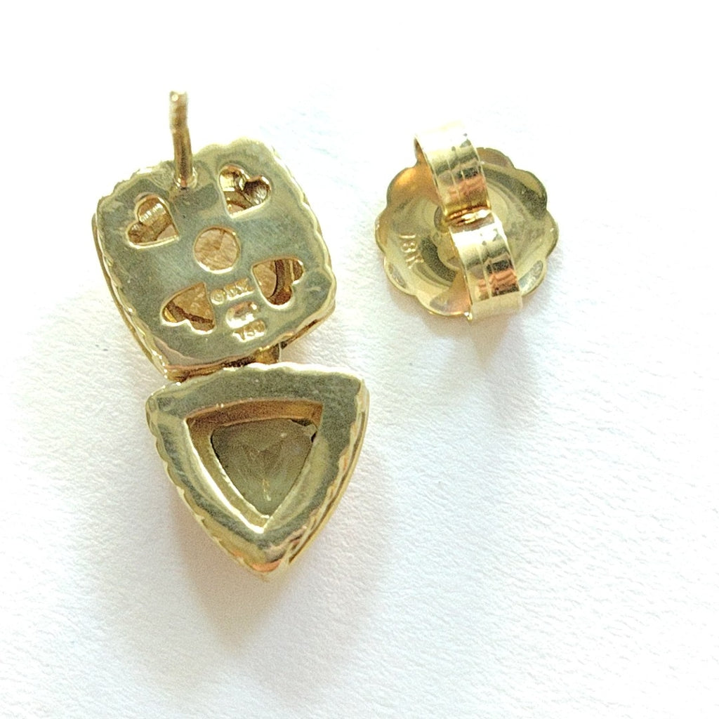 ARETES PAR ORO 18 K 10,30 GRMS (SEMINUEVO)