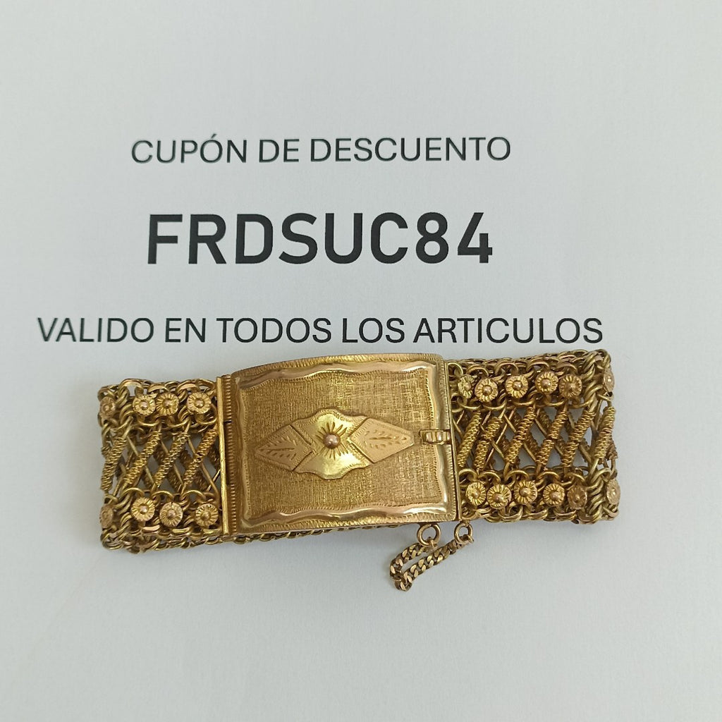 PULSERA RIGIDA ORO 10 K 48.8 GRMS (SEMINUEVO)
