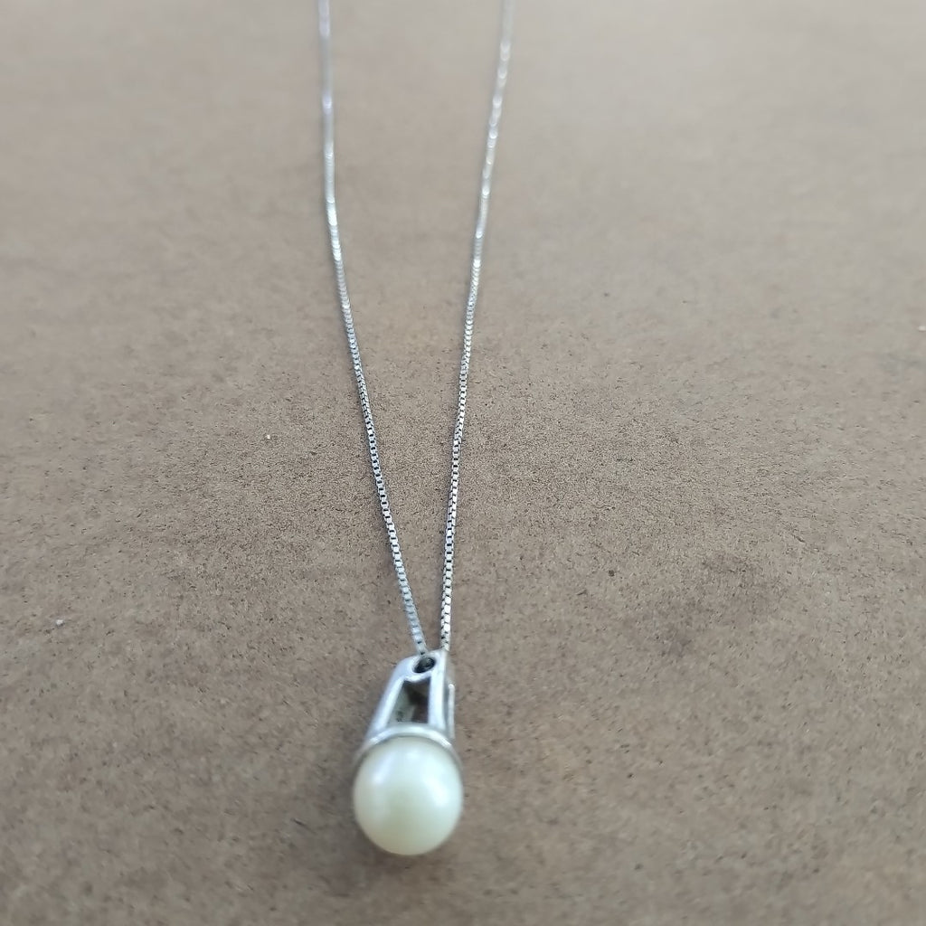 GARGANTILLA ORO BLANCO 10 K 3.4 GRMS (SEMINUEVO)