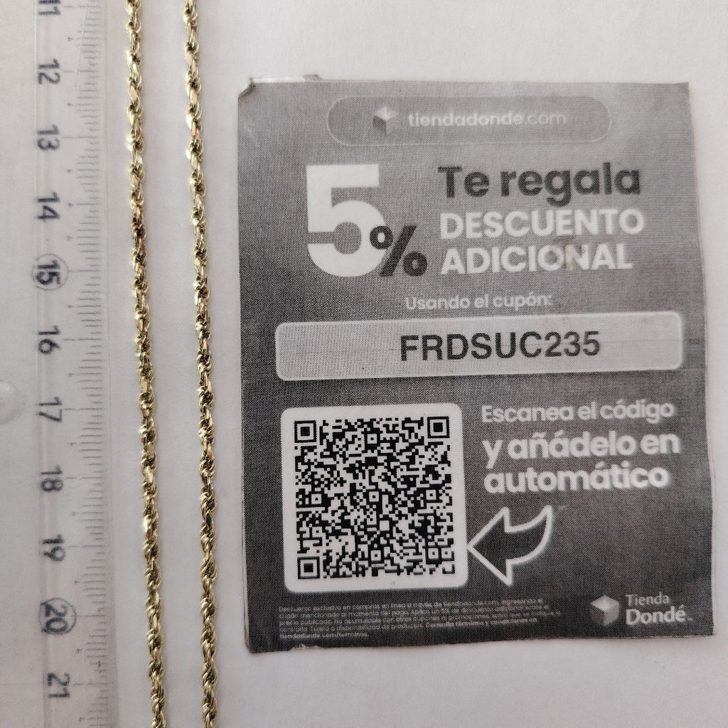 CADENA ORO 10 K 10.3 GRMS (SEMINUEVO)