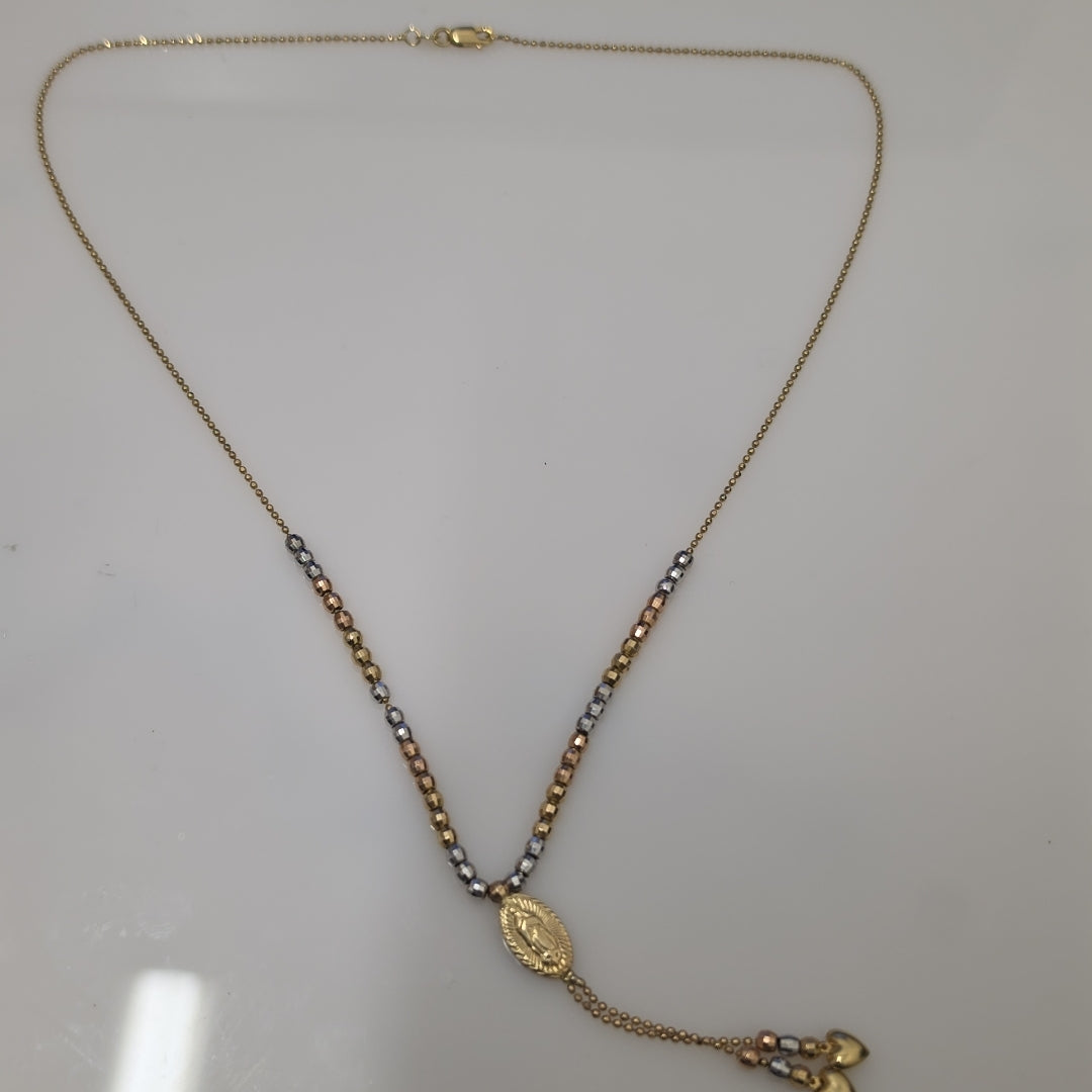 GARGANTILLA ORO, ORO COMBINADO 14 K 7.7 GRMS (SEMINUEVO)