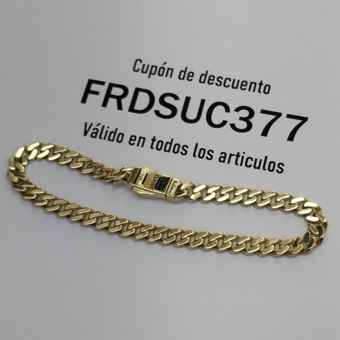 PULSERA MONACO ORO 14K 5.3 (NUEVO)